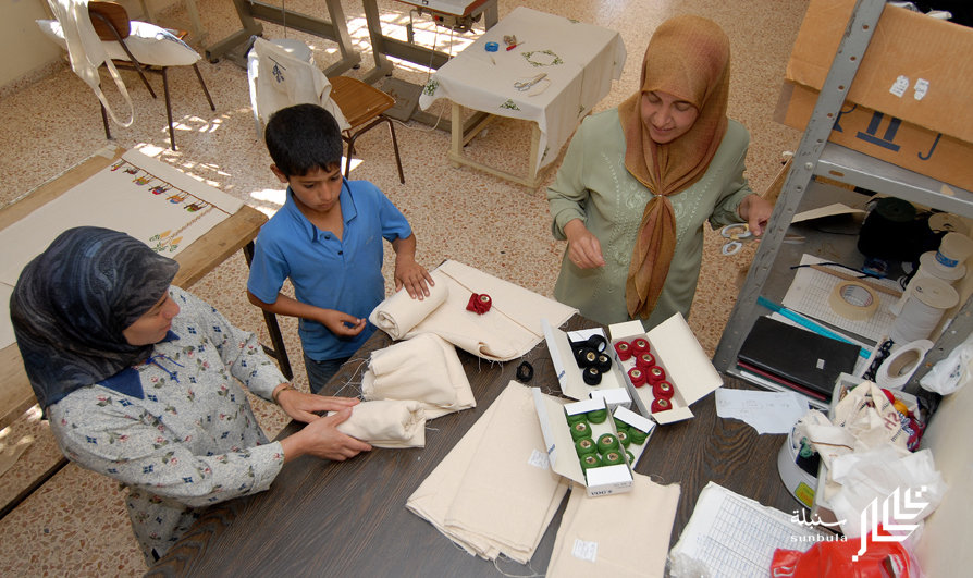 Small artisan group in action