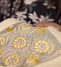 Tahriri embroidery pictured for our upcoming book