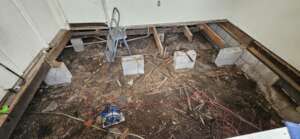 Complete floor tear out