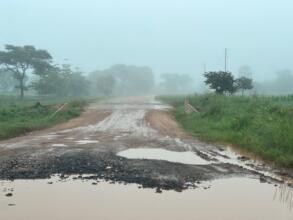 Village roads flood delaying input deliveries
