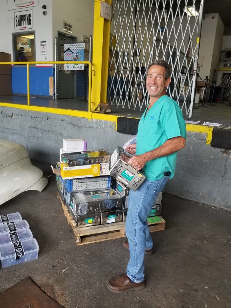 Ron Israelski making a shipment drop at Amerijet