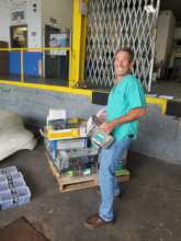 Ron Israelski making a shipment drop at Amerijet