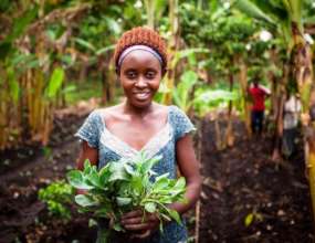 Picture of young woman farmer