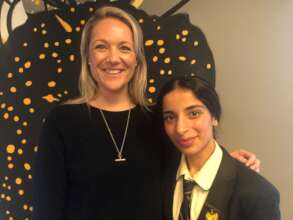 Yr 2 Scholar Evana and her mentor Sarah Feb 2022