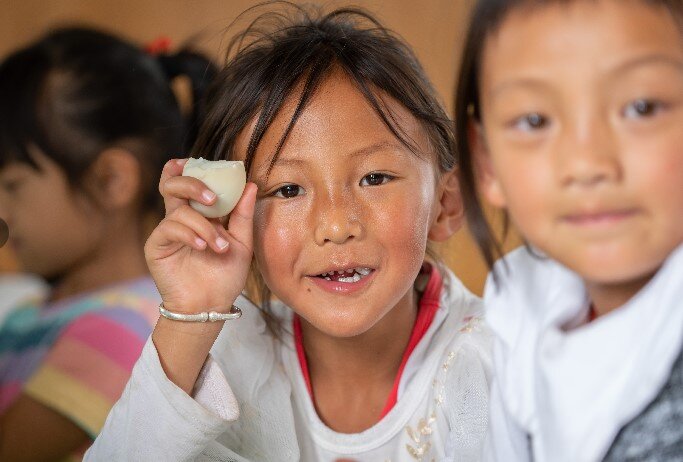 An egg a day for kids in rural China