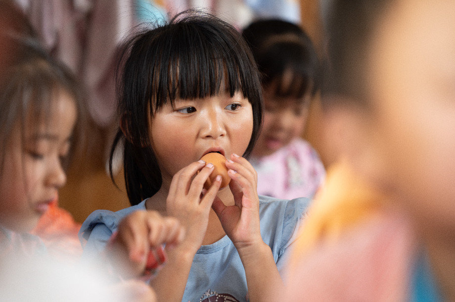 An egg a day for kids in rural China