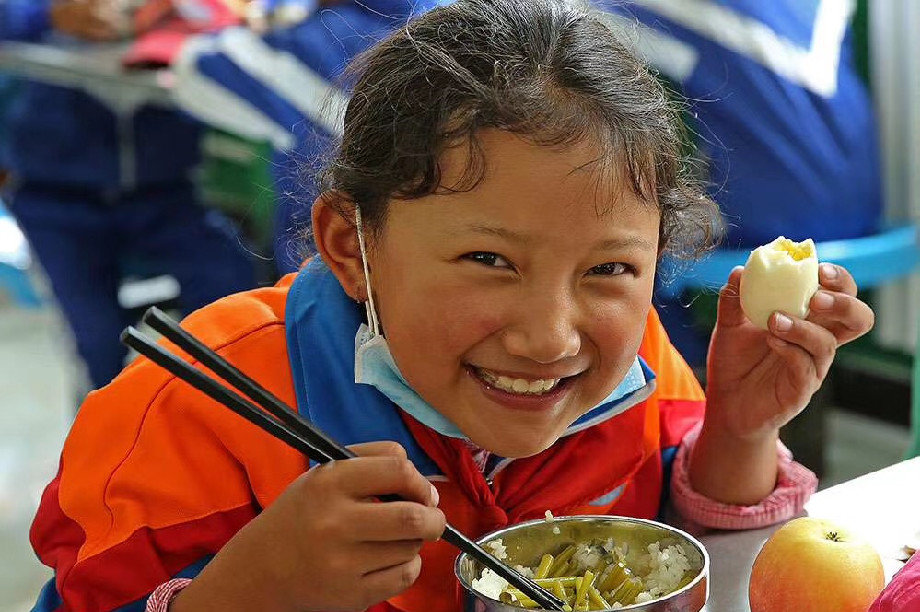 An egg a day for kids in rural China