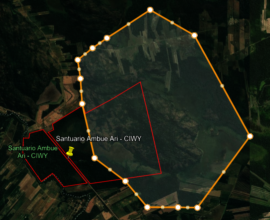 Area burned in Sept, including half of Ambue Ari