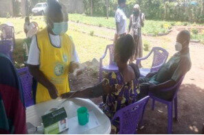 COVID-19 vaccination session at AgeWatch Africa