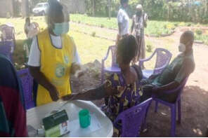 COVID-19 vaccination session at AgeWatch Africa