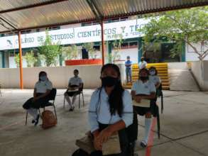 High school students in Oaxaca during the pandmic
