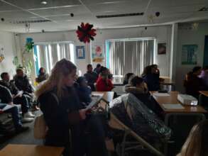 Parents at the kickoff meeting in December