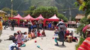 Theatre number in the flea market fundraise event.