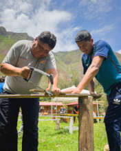 Families in a workday to improve the school