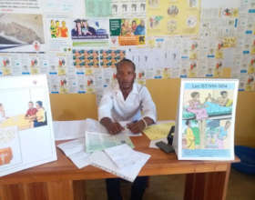 The head nurse of the Rwenena Health Center