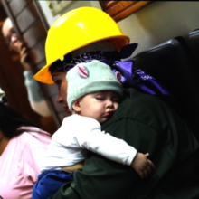 Master building and her daughter