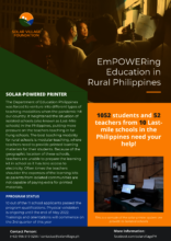 Solar-powered printer for Last-Mile Schools