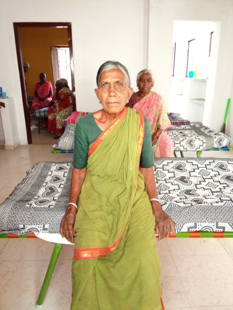 Support Cots and Beds for Oldage poor Woman