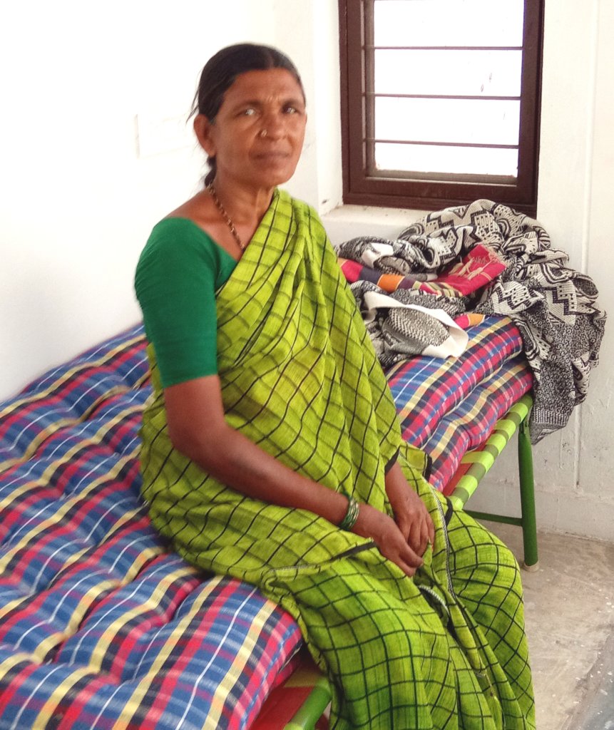 Support Cots and Beds for Oldage poor Woman
