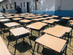 School Desks made by young men in KI's programme