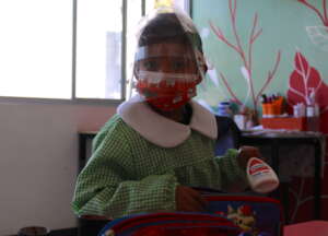An Early Intervention beneficiary during a session