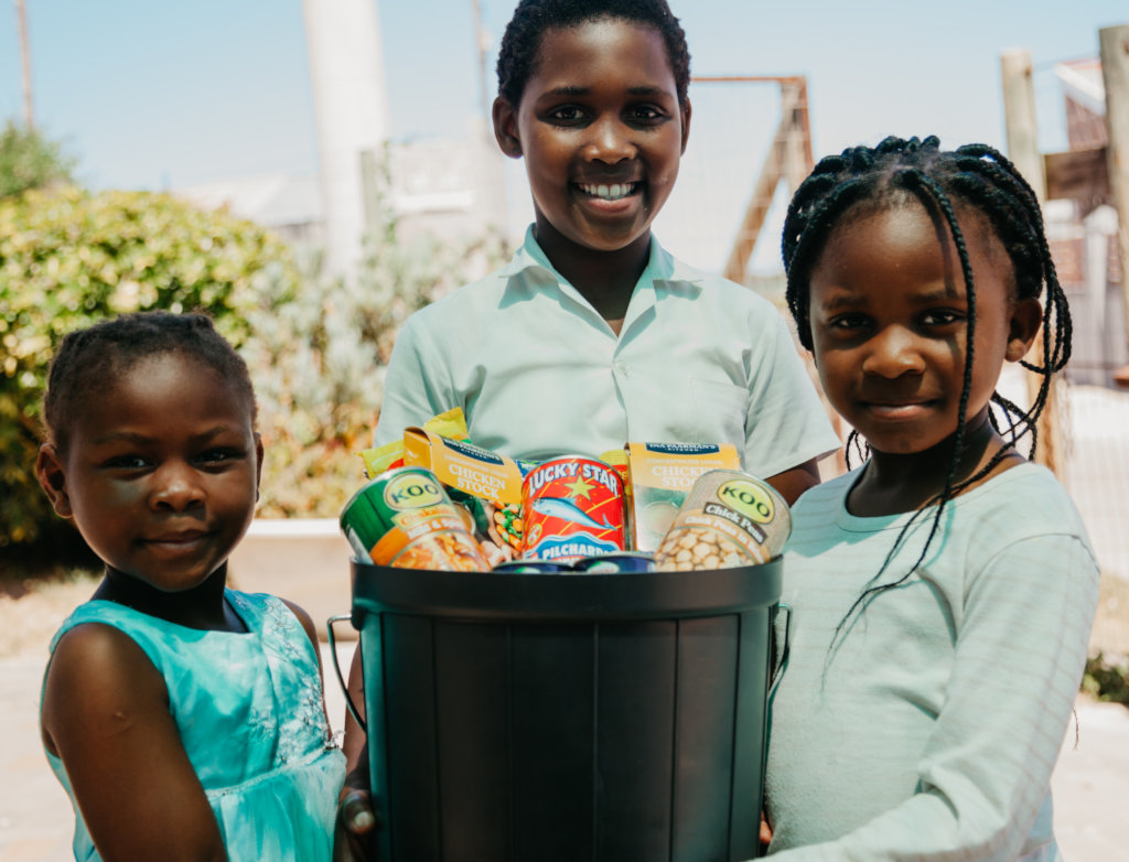 Provide grocery parcels to hungry African families