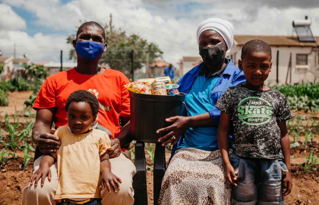 Provide grocery parcels to hungry African families