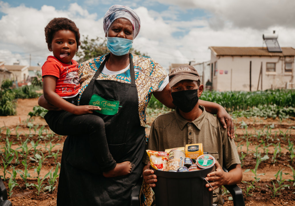 Provide grocery parcels to hungry African families