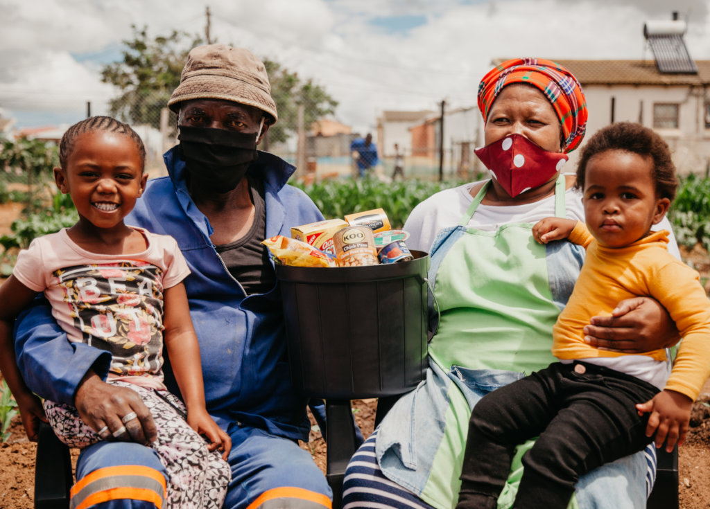 Provide grocery parcels to hungry African families