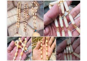 Elephant ivory necklaces, Oct 2022