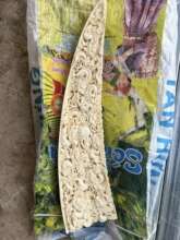 Carved ivory advertised on Facebook