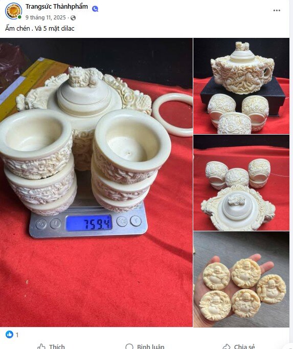 Ivory products advertised on a Facebook Group