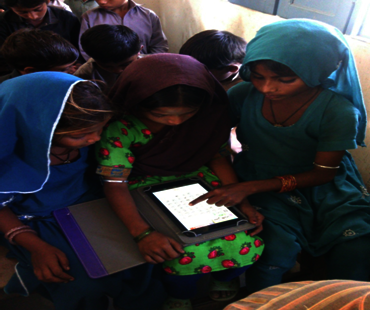 100 E-Learning Tabs aid to children in rural Sindh