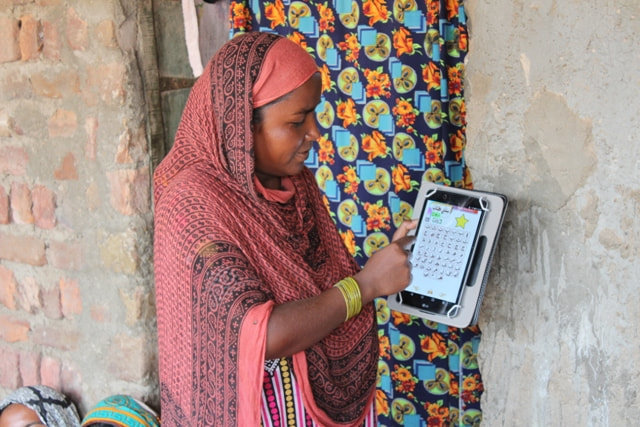 100 E-Learning Tabs aid to children in rural Sindh