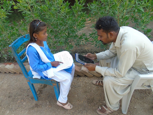 100 E-Learning Tabs aid to children in rural Sindh