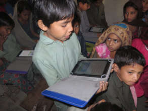 100 E-Learning Tabs aid to children in rural Sindh