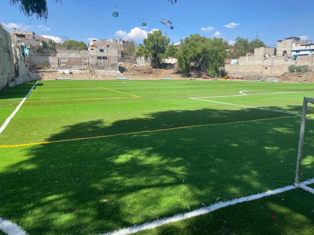 A Classroom and a Soccer Field in Iztapalapa, Mx.
