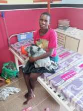 Firt mother at New Agonga Maternity ward