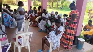 Mothers at Agonga health facility