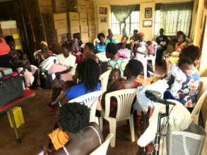 New mothers at Agonga immunising their new babies