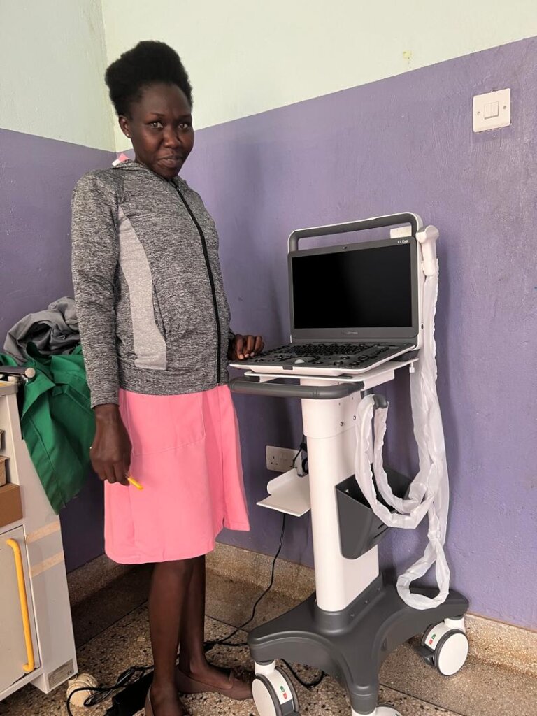 Ultrasound machine fully intsaled at Unyama clinic