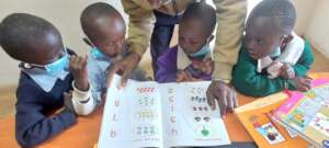 Our first experience in a library!