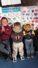 Much school children in a lesson