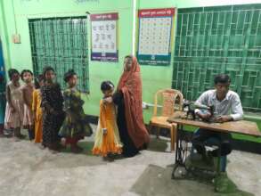 Students Free Dress Making for Distribution