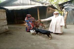 A poor family Served from Zakat in a New Location
