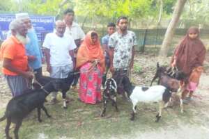 Goat Distribution to the poor families