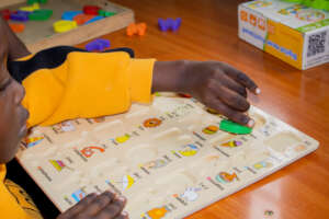 A therapy session ongoing