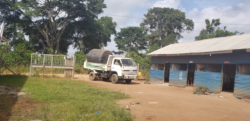 Water Tank delivery to school
