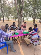 planning with leaders over lunch