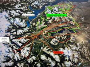 Condor Pumalin movements compared to the park size